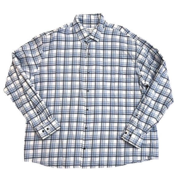 Peter Millar XXL 2XL Long Sleeve Button Up 100% Cotton Lightweight Flannel Shirt - Picture 1 of 5